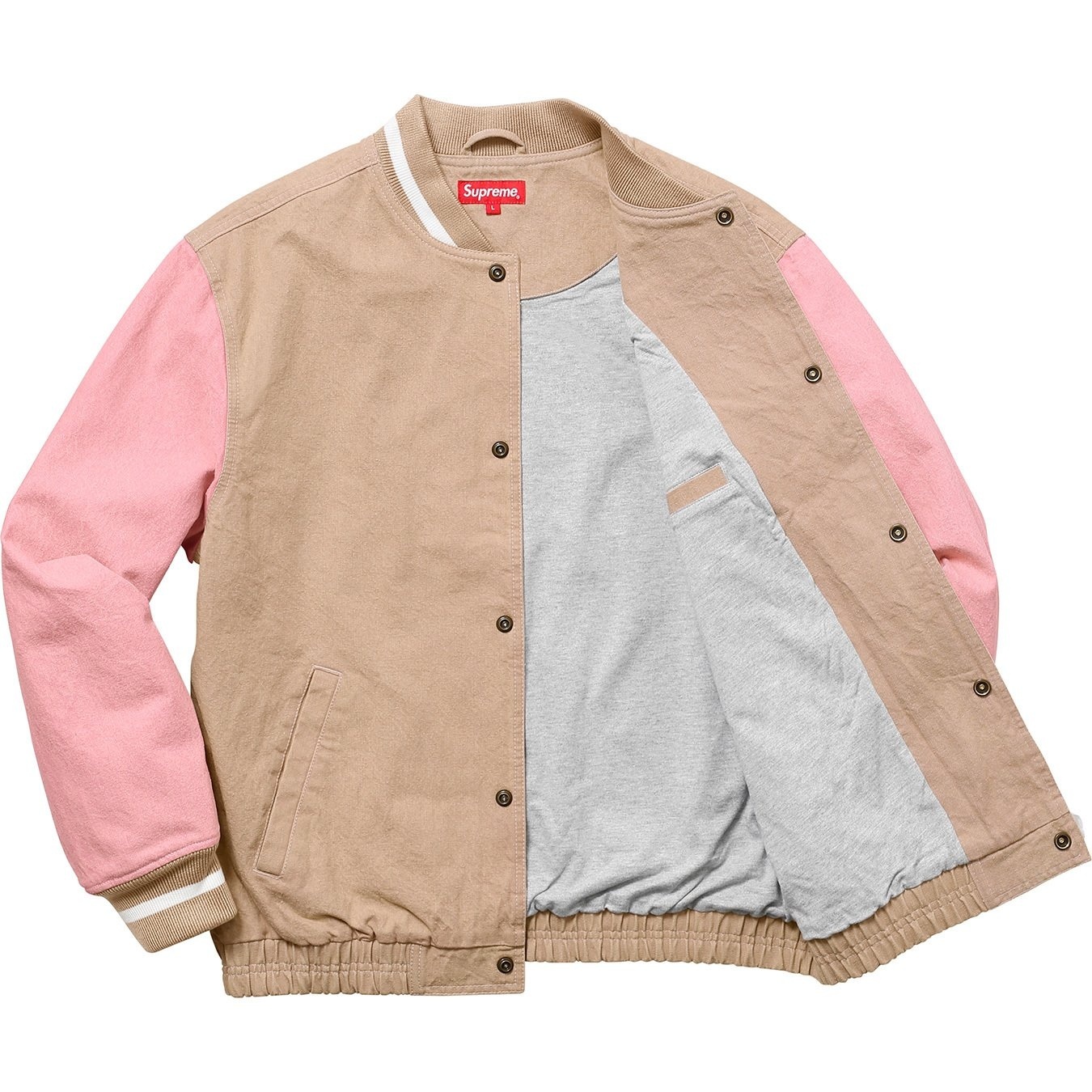 Denim Varsity Jacket view 6